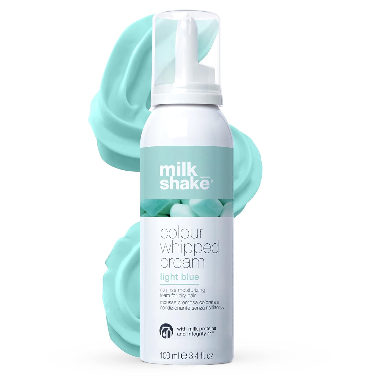 milk_shake Color Whipped Cream Leave In Coloring Conditioner - Provides Temporary Hair Color Tone, Light Blue