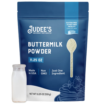 Judee’S Buttermilk Powder - 11.25 Oz - Delicious And 100% Gluten-Free - Great For Homemade Pancakes, Fried Chicken, And Cornbread - Baking And Cooking Mix