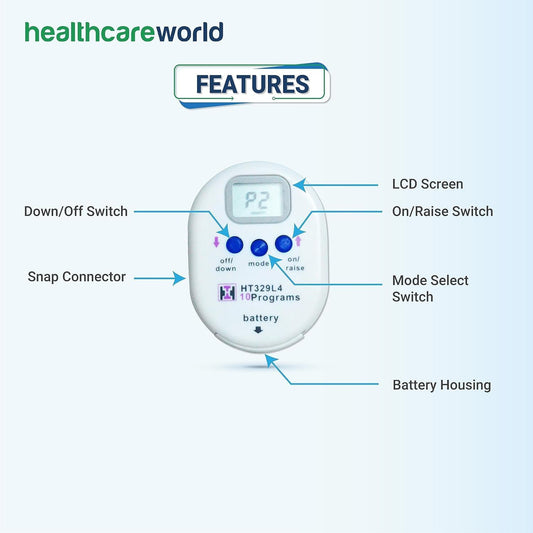 Mini Wireless Tens Machine & Leads & 4 Tens Pads & Mini Stud Pad