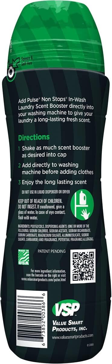 PULSE Non Stops Laundry Scent Boosters - Original Scent - Scent Boosting Beads - Long Lasting Fragrance (20.1 oz)