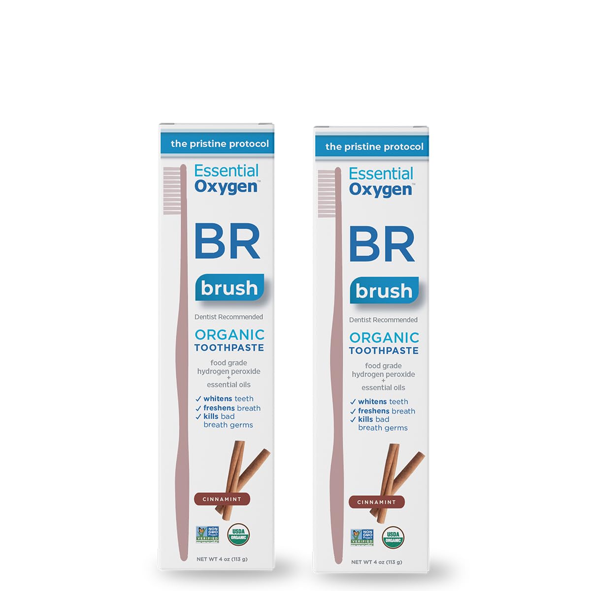 Br Organic Low Abrasion Toothpaste Cinnamint