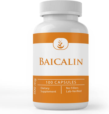 Pure Original Ingredients Baicalin, (100 Capsules), Chinese Skullcap, Always Pure, No Additives Or Fillers, Lab Verified