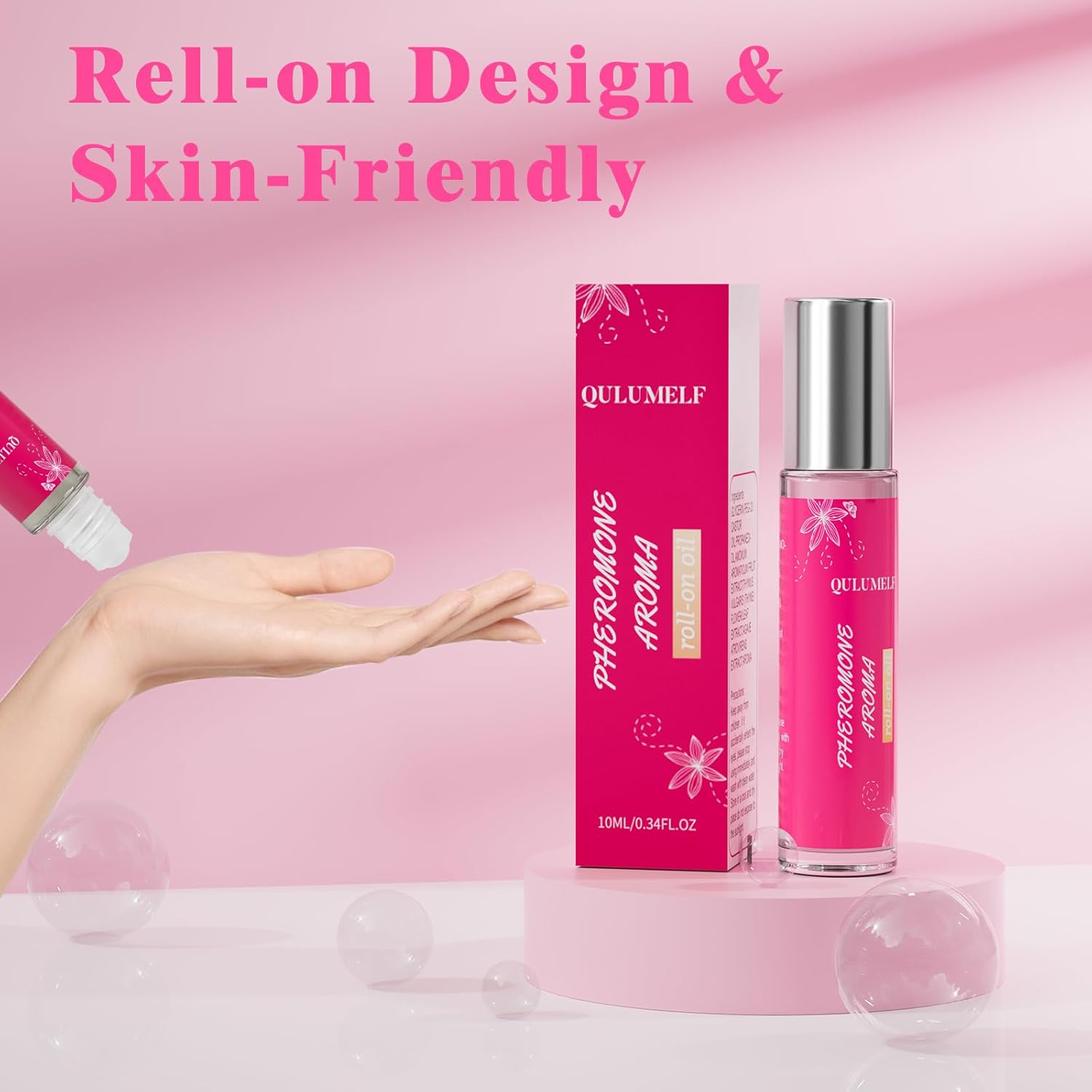 Qulumelf Pheromone Perfume For Women,Fragrance Pheromone Cologne Attract Men, Long Lasting Women'S Perfume, Roller Ball Design, Portable And Fruity : Beauty & Personal Care