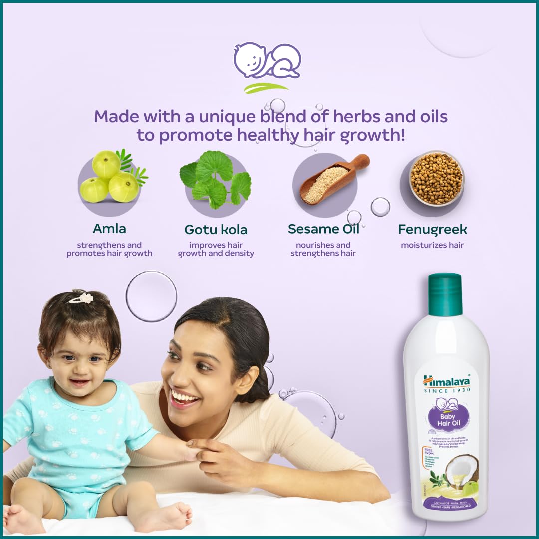Himalaya Baby Hair Oil, 100ml : Baby
