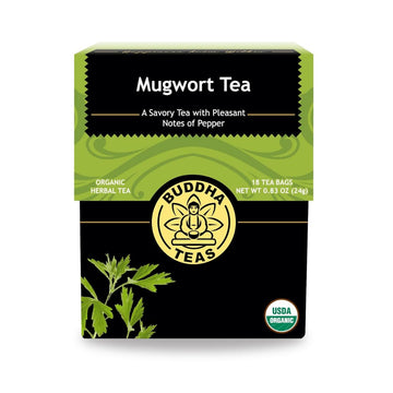 Buddha Teas Organic Mugwort Tea - Ou Kosher, Usda Organic, Ccof Organic, 18 Bleach-Free Tea Bag