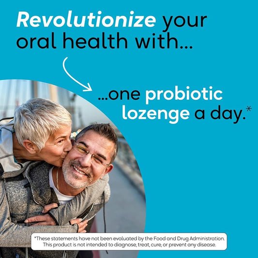 Biogaia Oral Health Probiotic Lozenges | Promote Healthy Gums & Teeth | Defend Against Common Dental Problems | Allergen, Dairy, Soy & Gluten Free | Mint Flavor