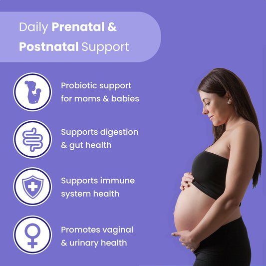 Prenatal Probiotics For Women | 30 Billion Cfu, 17 Strains + Organic Prebiotics | Supports Digestion, Gut & Immune Health For Mom & Baby | Womens Probiotic For Pregnancy & Lactation | Vegan Capsules