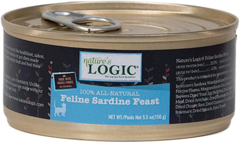 Natures Logic NL00042 Feline Sardine Feast Canned Food, One Size