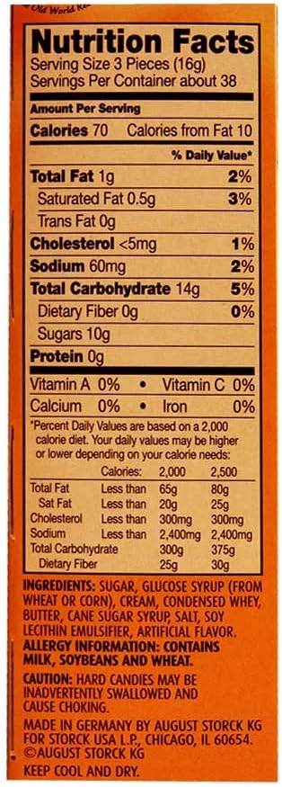 Werthers Original Roll Candies -1.8 Oz, 12 Per Case : Grocery & Gourmet Food
