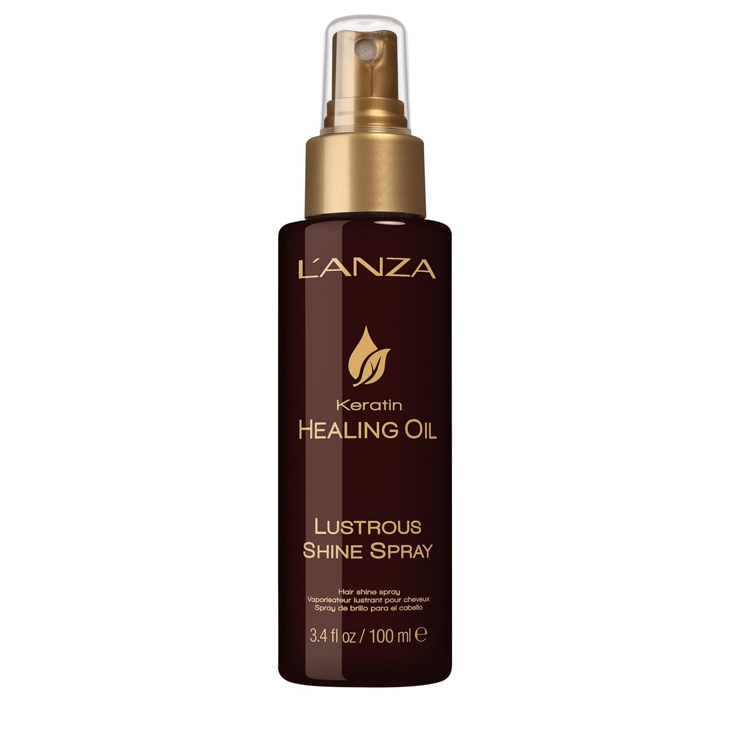 L'Anza Keratin Healing Oil Lustrous Shine Spray - Heat Protectant Spray For Hair - Tames Frizz, Eliminates Flyaways, And Adds A Sparkling Finish And Silky Feel