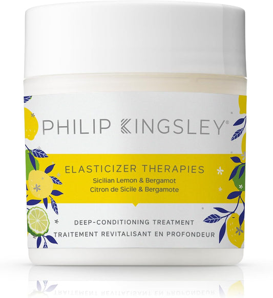 Philip Kingsley | Elasticizer Therapies Silican Lemon and Bergamot | Deep-Conditioning Hair Mask Treatment | For Dry, Damaged, Curly Hair | Hydrate, Strengthen, Reduce Frizz, Add Bounce | 150ml : Amazon.co.uk: Beauty