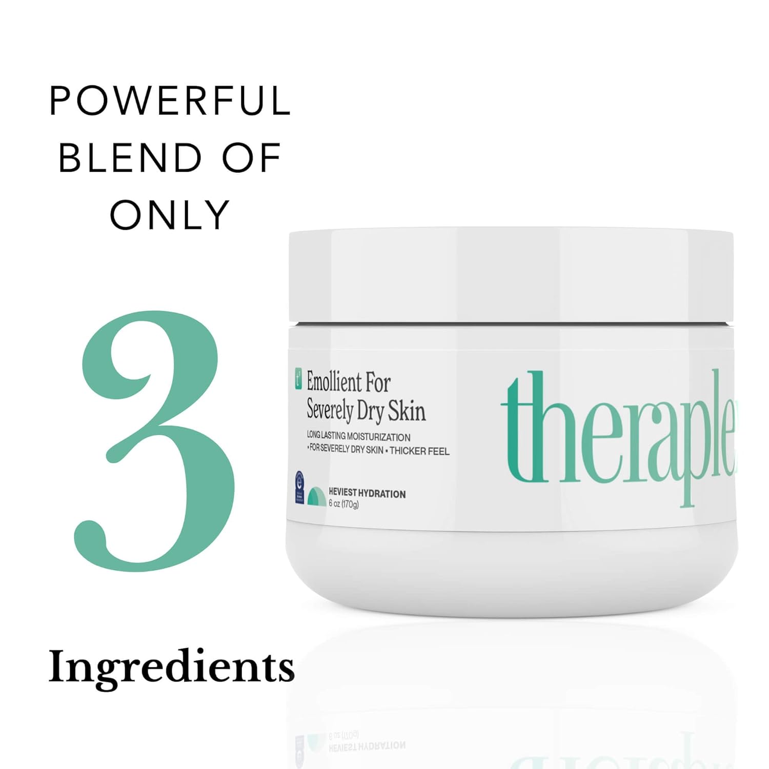 Theraplex Emollient Cream For Dry Skin - No Parabens Or Preservatives, Noncomedogenic, Fragrance-Free, Dermatologist Recommended - Long-Lasting Moisturizing Cream And Heaviest Hydration (6 Oz) : Health & Household