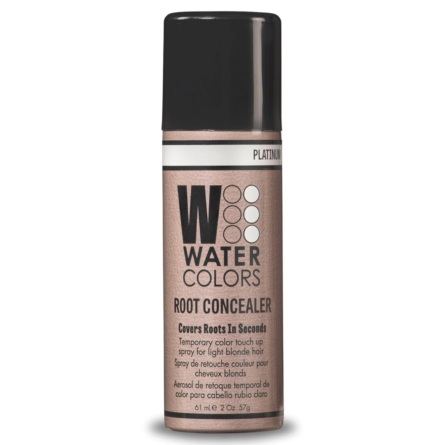 Watercolors Root Concealer Touch Up Texture & Volume Spray, Covers Gray Roots & Regrowth - Platinum 2 Oz