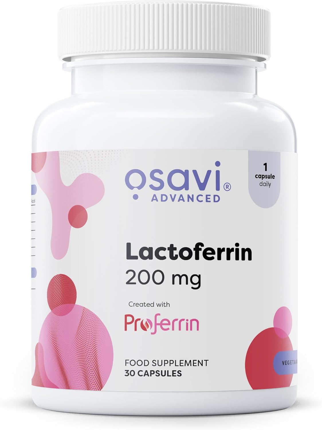 Osavi Lactoferrin 200 Mg – 30 Capsules | Supports Iron Transport And Immune Function | Proferrin® Lactoferrin From Cow'S Milk For Enhanced Bioavailability