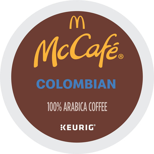 McCafe Colombian, Single Serve Coffee Keurig K-Cup Pods, Medium Roast, 96 Count (4 Packs of 24)