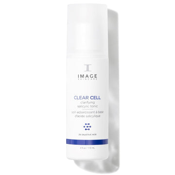 Image Skincare, Clear Cell Clarifying Salicylic Tonic, Mattifying Toner For Pores, Redness And Light Exfoliation For Oily Prone Skin, 4 Fl Oz