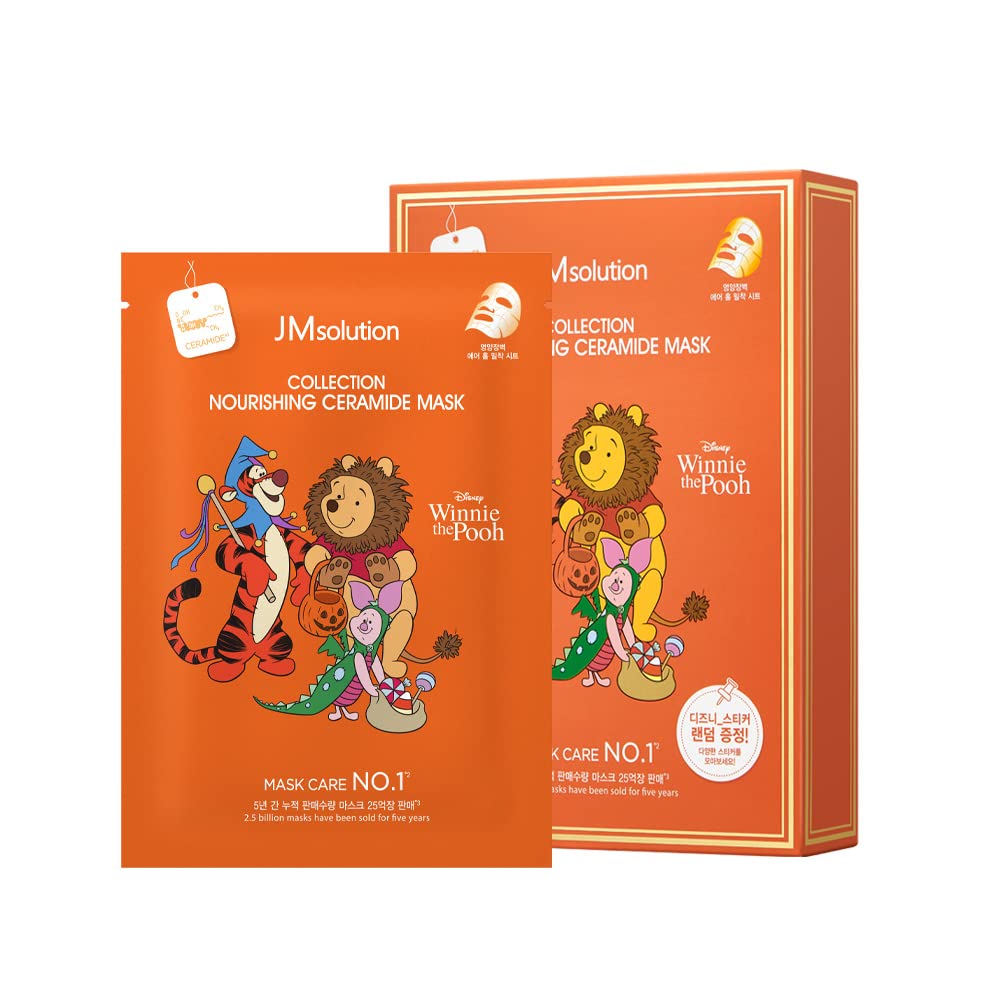 Jmsolution Disney Collection Nourishing Ceramide Mask- Skin Barrier-Korean Skin Care Facial Mask 10Ea