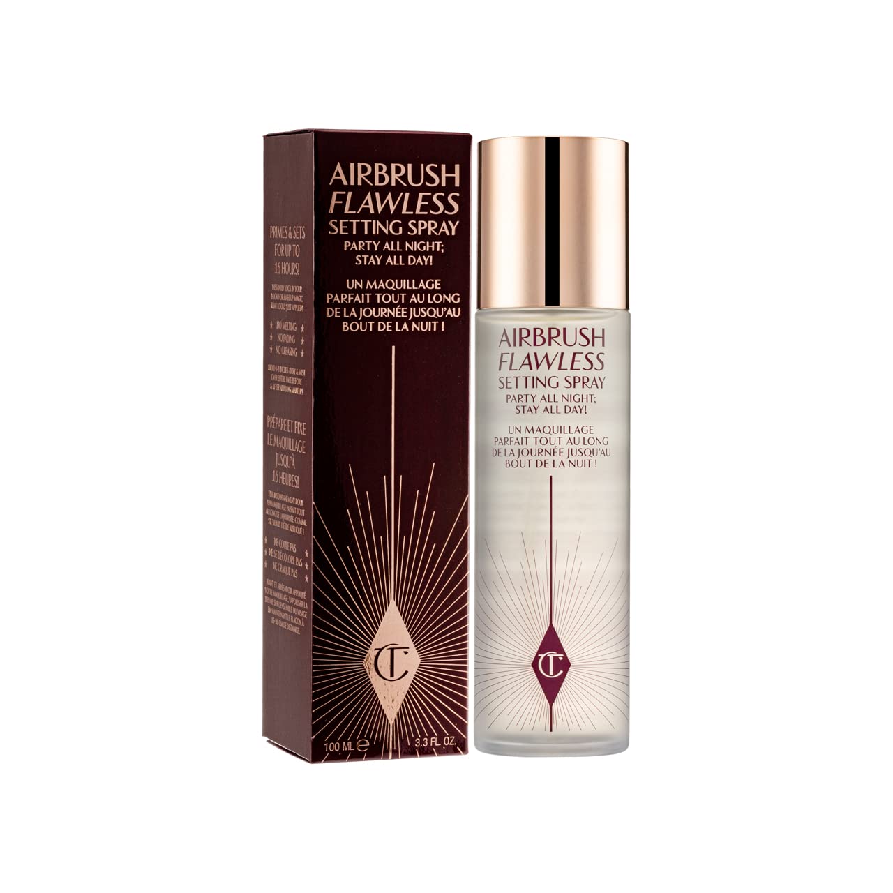 Charlotte Tilbury Airbrush Flawless Setting Spray 1.1 Fl Oz / 34 Ml, Red