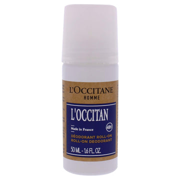 L'Occitane Roll-On Aluminum Free Deodorant, Reduce Body Odor, Refreshing Verbena, Eaves De Baux, Without Alcohol And Aluminum Salts, Made In France