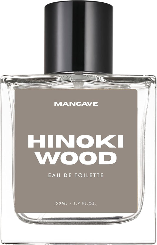 ManCave Hinoki Wood Men's EDT 50ml, Cedar Musk Vetiver Men Cologne, Men Fragrance, Aftershave, Perfume for him, natural Fragrance, Gifts for dad, present idea : Amazon.co.uk: Beauty