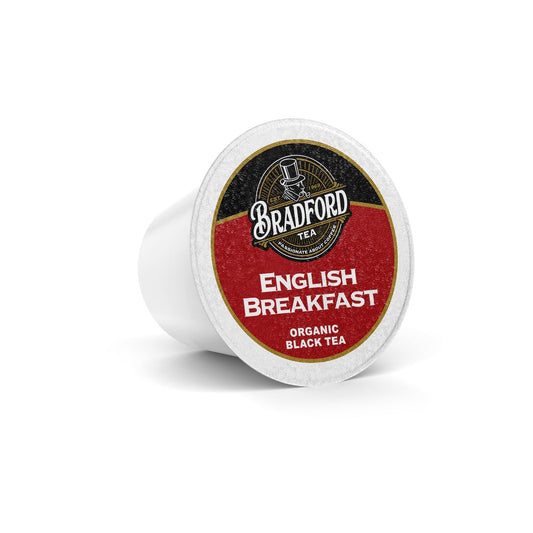 Bradford Organic Tea Pods For Keurig Brewers, Variety Pack Of 96 Count, 7 Unique Blends: English Breakfast, Tropical Passion, Green Tea, Ginger Peach, Chai Tea, Peppermint Tea, Earl Grey, Compatible With Keurig K-Cup Machines