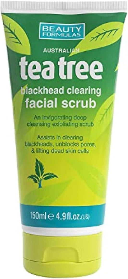 Beauty Formulas Australian Tea Tree Blackhead Clearing Facial Scrub