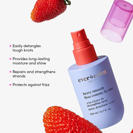 Evereden Kids Hair Detangling Spray: 4-In-1 Leave-In Detangler Spray - Moisturize, Strengthen, Protect, & Easily Tackle Even The Toughest Knots - Clean & Vegan - All Hair Types