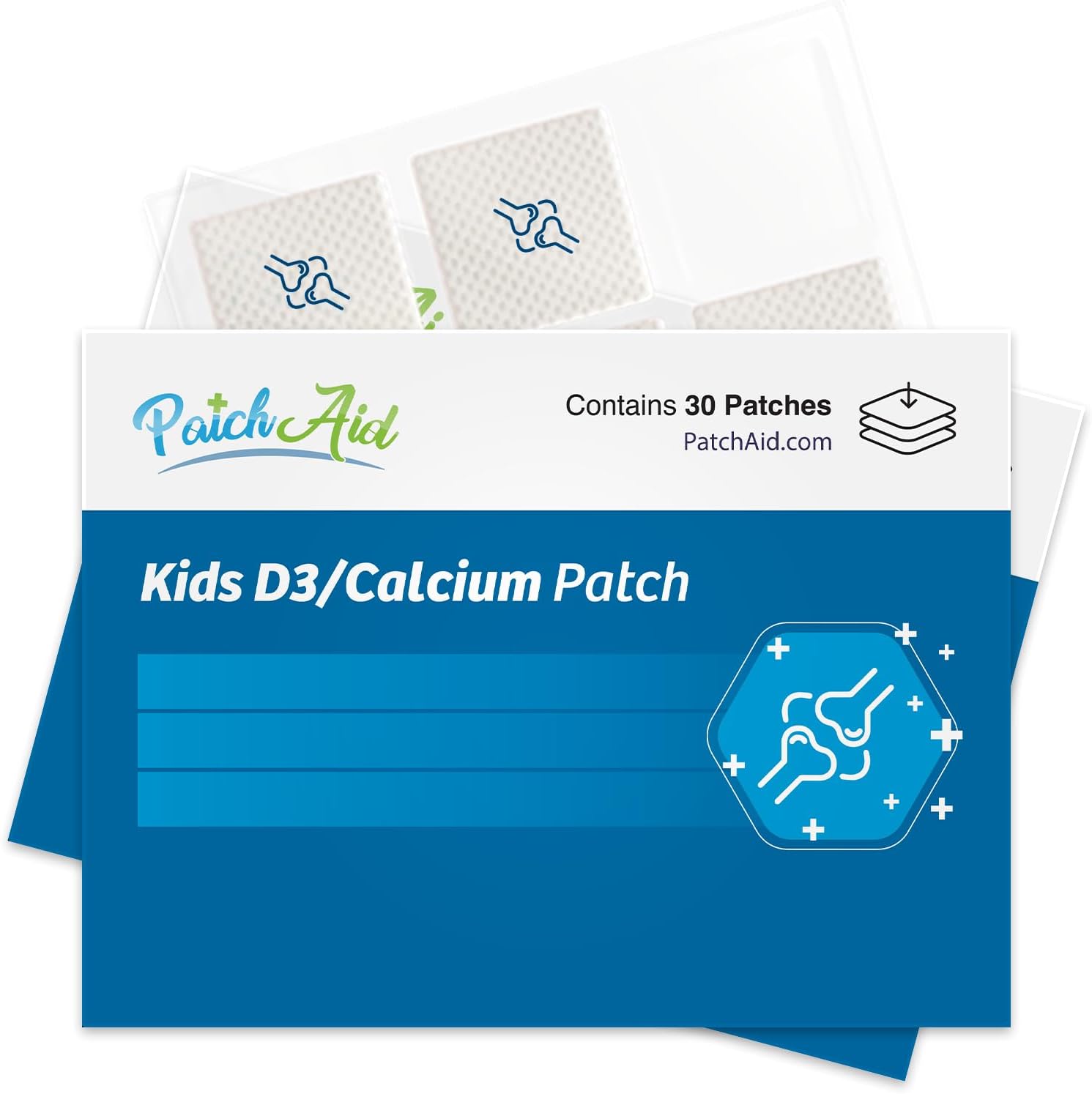 Patchaid Kids D3/Calcium Topical Patch 30-Day Supply