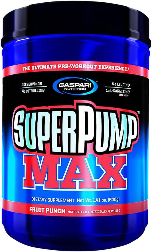 Gaspari Nutrition - SuperPump MAX - The Ultimate Pre Workout Powder, S