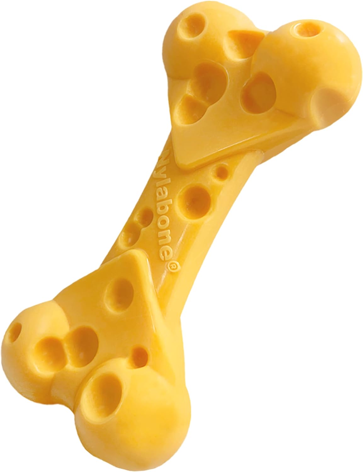 Nylabone Power Chew Cheese Dog Chew Toy - Fun & Cute Dog Toys For Aggressive Chewers - Durable Dog Toys - X-Large/Souper (1 Count)