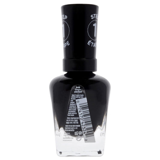 Sally Hansen Miracle Gel™, Onyx-pected, Long Lasting, Gel-Like Formula, No UV Lamp Needed, Black Nail Polish : Beauty & Personal Care