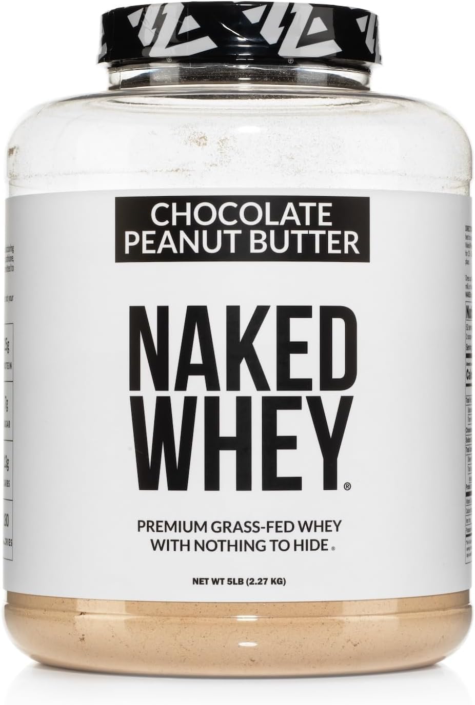 Naked Whey Chocolate Peanut Butter Grass Fed Whey Protein Powder, No Gmo, No Soy, And Gluten Free, Aid Growth And Recovery - 52 Servings