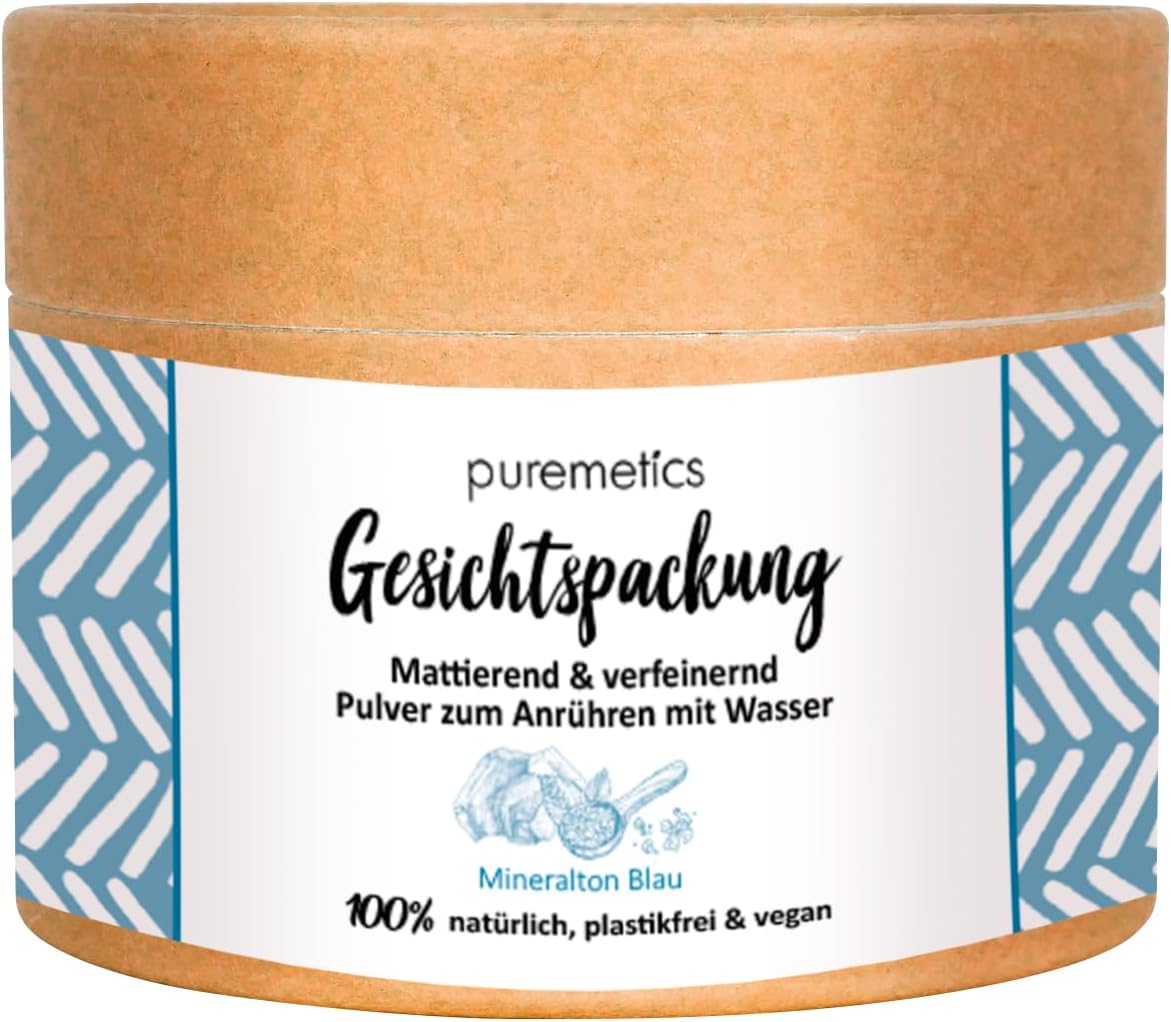 Puremetics Mineral Clay Blue Face Pack Mineral Clay Mask Face Mask With Minerals
