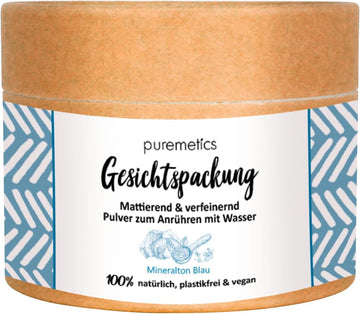 Puremetics Mineral Clay Blue Face Pack Mineral Clay Mask Face Mask With Minerals