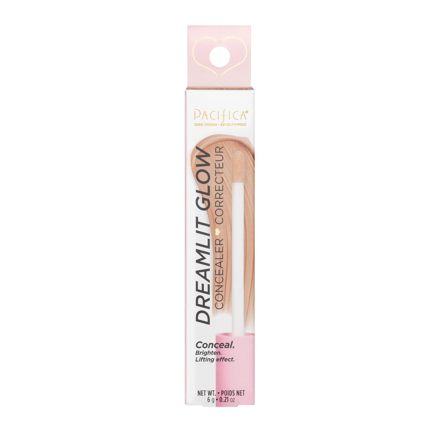 Pacifica Beauty, DreamLit Glow Concealer - Shade 07, Multi-Use Concealer, Conceals, Corrects, Covers, Puffy Eyes and Dark Circles Treatment, Plant-Based Formula, Lightweight, Long Lasting, Vegan, Tan : Beauty & Personal Care