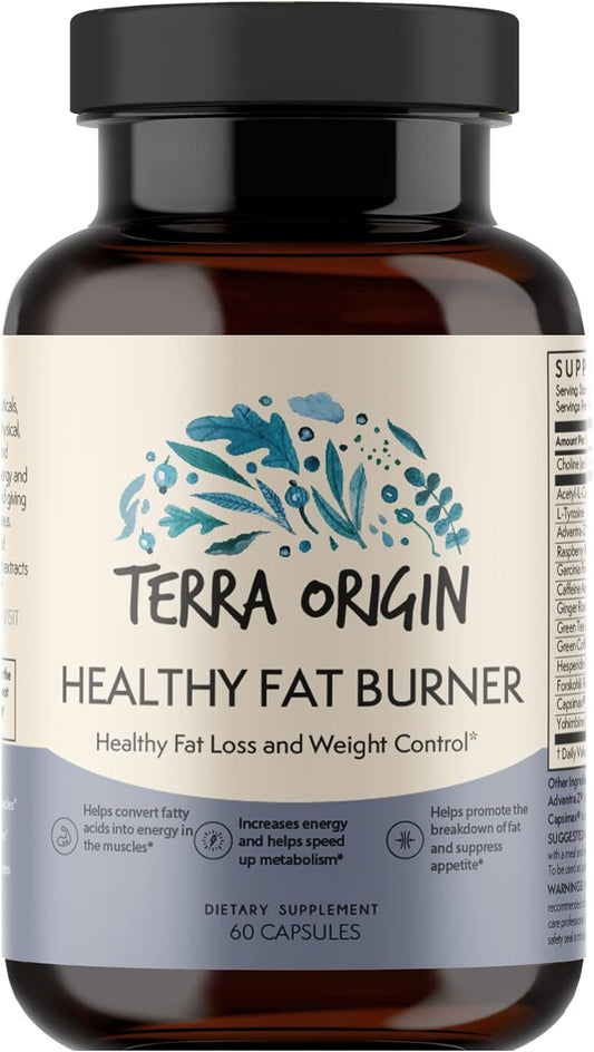 Terra Origin Metabolism Boost & Fat Loss - Amino Acids And Natural Plant Extracts To Increase Energy & Metabolism, Block Cravings, Stop New Fat Storage