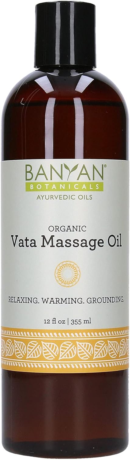 Banyan Botanicals Vata Massage Oil ? Organic Massage Oil with Ashwagan
