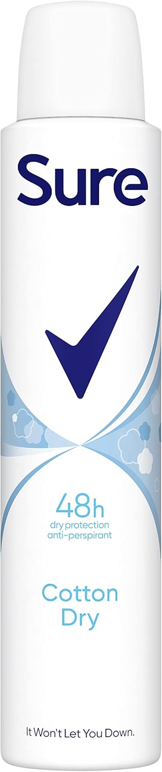Sure Cotton Dry Anti-Perspirant Aerosol 200 Ml