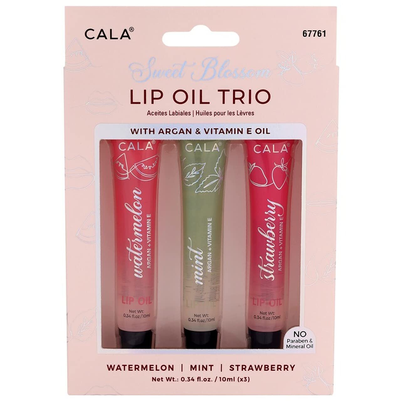 Feel Foxy Lip Oil Trio: Mint, Watermelon, Strawberry