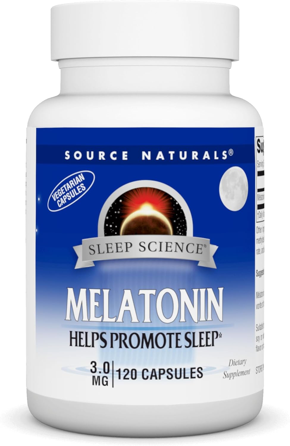 Source Naturals Melatonin 3 Mg - 120 Vegetarian Capsules