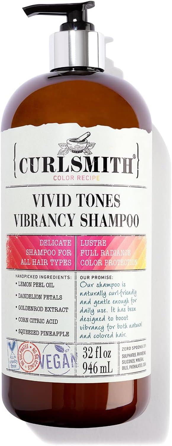 Curlsmith - Vivid Tones Vibrancy Shampoo - Vegan Shampoo For All Hair Types (947Ml)