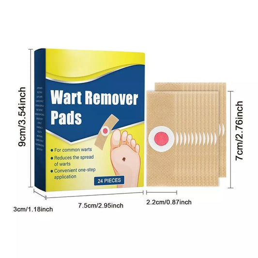 Foot Corn Remover Pads – Plantar Wart and Callus Removal Plaster Patch (24 Count)