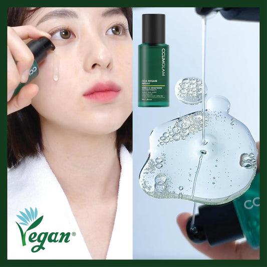 Cica Regain Ampoule 50Ml(1.69Fl.Oz), Vegan Soothing Calming Hydrating Facial Ampoule For Sensitive Skin, Clean Beauty, Korean Skin Care