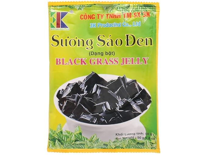 05 package-50g/pack - Bot Suong Sao Den 3K- Made In Viet Nam - Crisp jelly powder