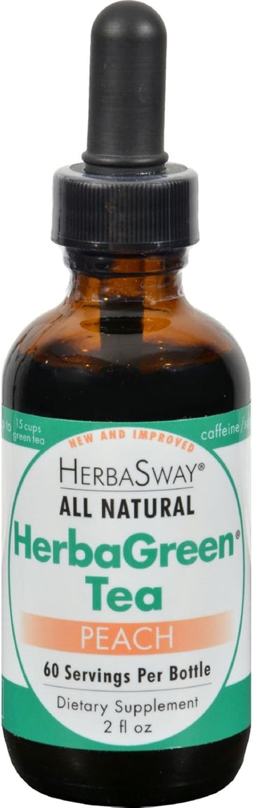 Herba Sway - Herbagreen Tea Peach, 2 Fl Oz Liquid