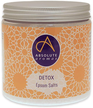 Absolute Aromas Detox Epsom Bath Salts 575G - Magnesium Sulphate Infused With 100% Pure Juniperberry, Geranium, Palmarosa, Grapefruit And Cedarwood Oils Essential Oils