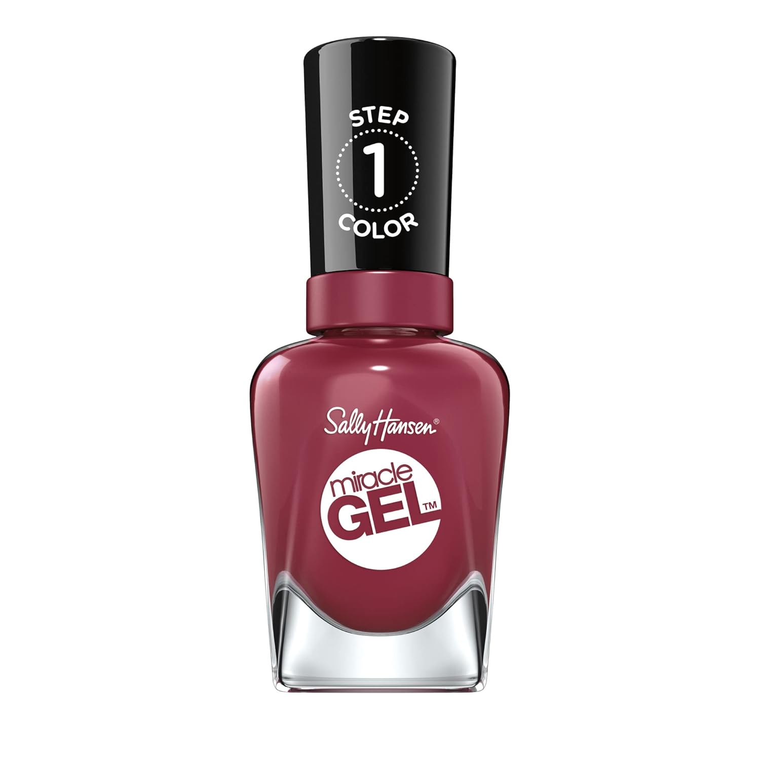 Sally Hansen Miracle Gel™, Beet, Pray, Love, Long Lasting, Gel-Like Formula, No Uv Lamp Needed, Red Nail Polish