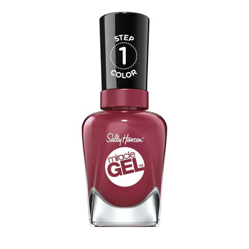 Sally Hansen Miracle Gel™, Beet, Pray, Love, Long Lasting, Gel-Like Formula, No Uv Lamp Needed, Red Nail Polish