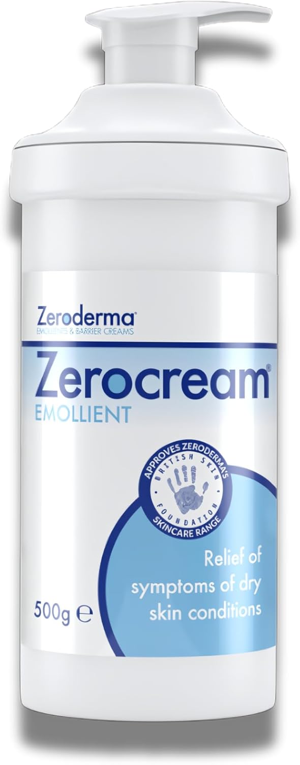 Zeroderma Zerocream Emollient Cream 2-in-1 Moisturiser & Soap Substitute, for Eczema, Psoriasis & Dry Skin Conditions. Hydrating Relief for Flaking Skin, 500g : Amazon.co.uk: Beauty