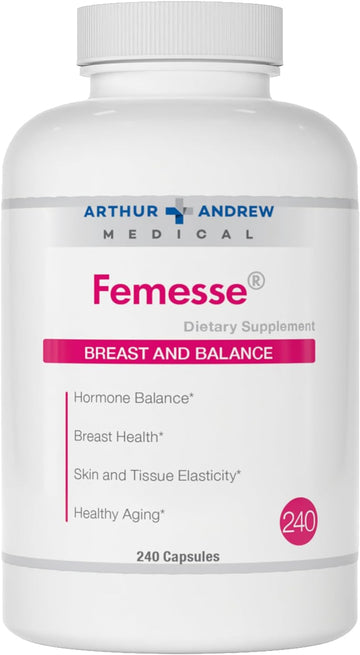 Arthur Andrew Medical, Femesse, Breast and Balance, Beauty and Hormone Support, Vegan, Gluten Free, 240 Capsules (60 Servings)